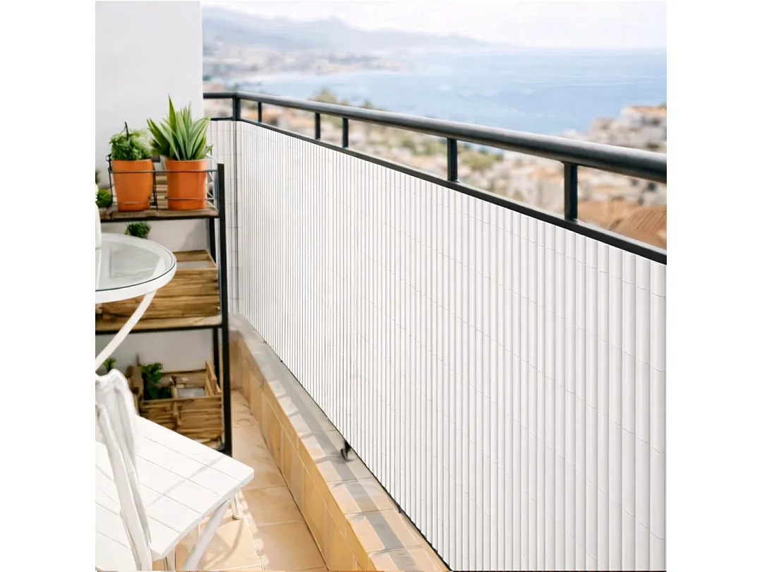 Cañizo pvc simple cara plasticane blanco nortene 1X3 M