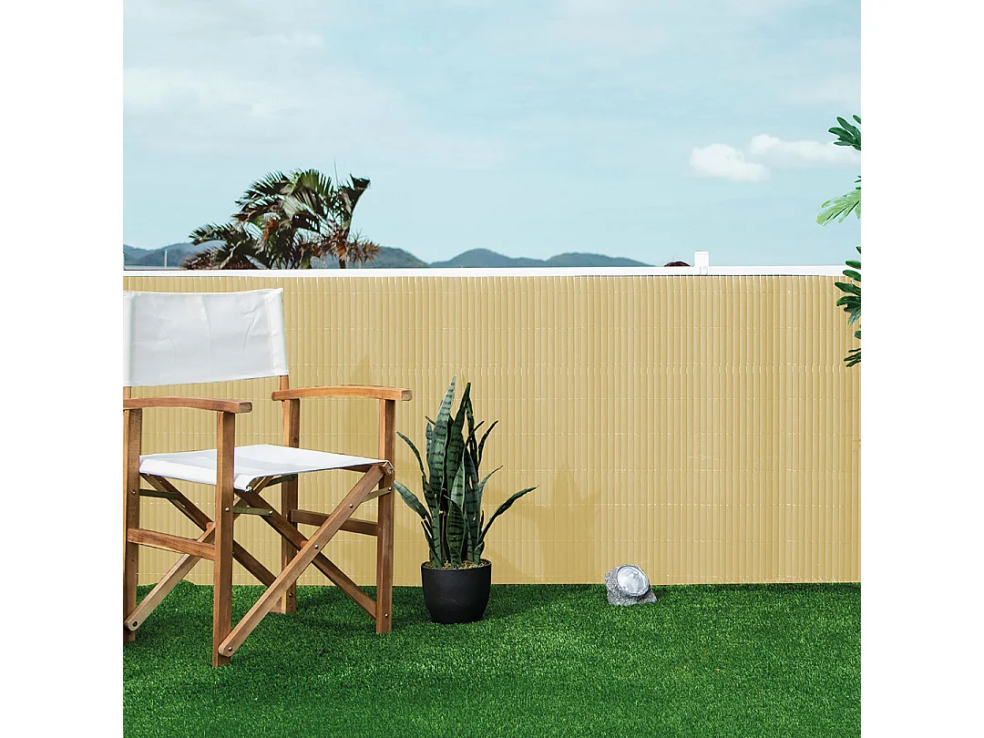 CAÑIZO PVC LITE DOBLE CARA 16 MM CAÑA 1X3 M