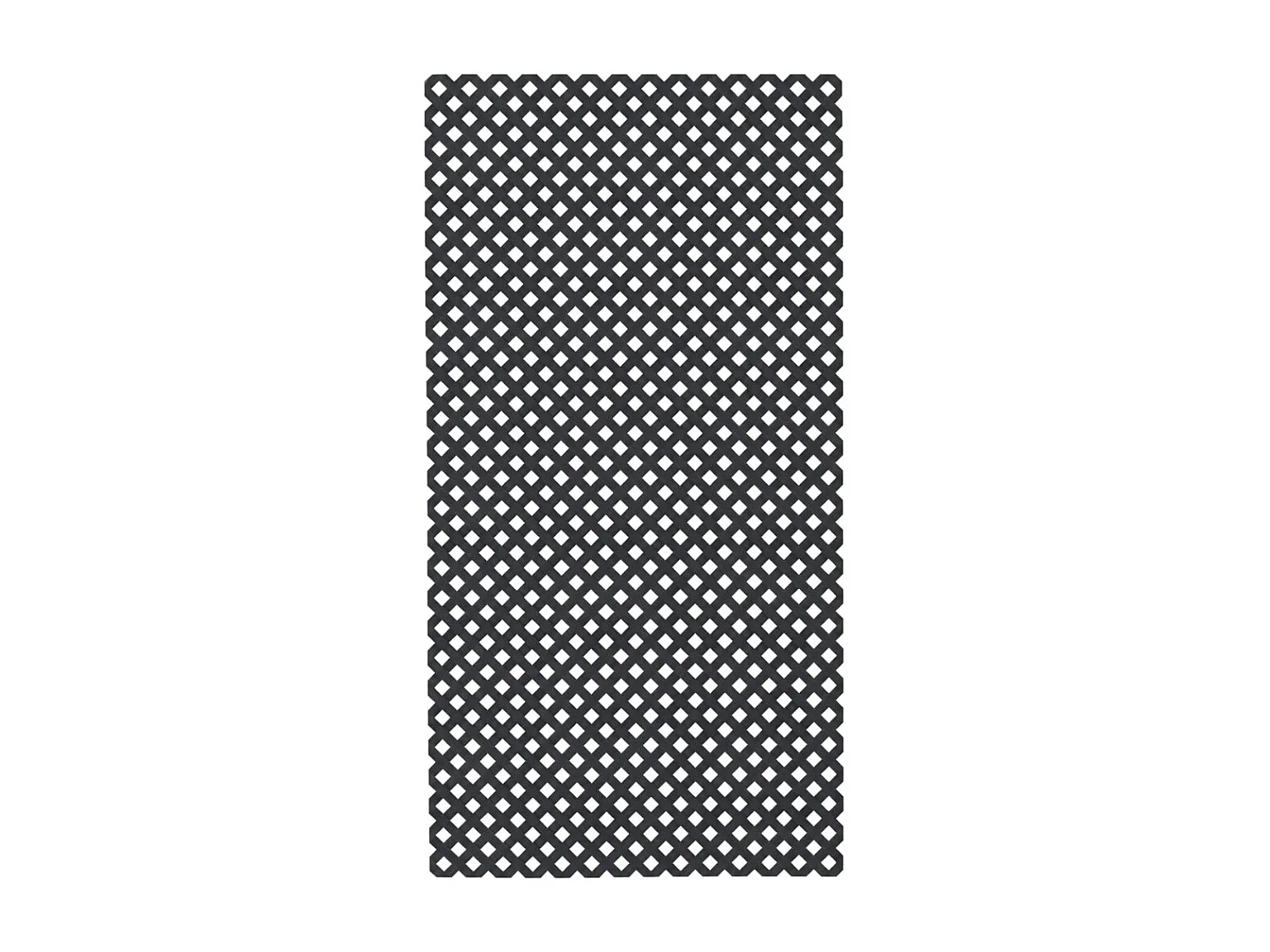Celosía fija pvc antracita 18 mm nortene 0.8 X 1.15 M