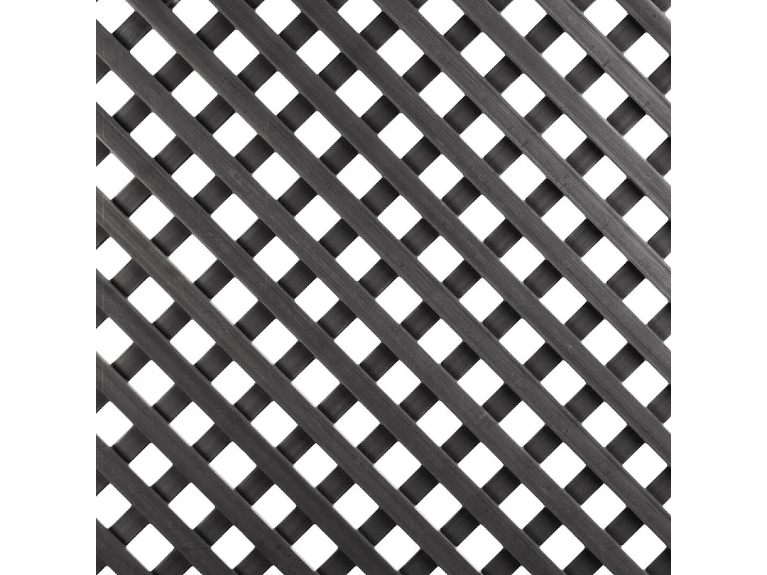 Celosía fija pvc antracita 18 mm nortene 0.8 X 1.15 M