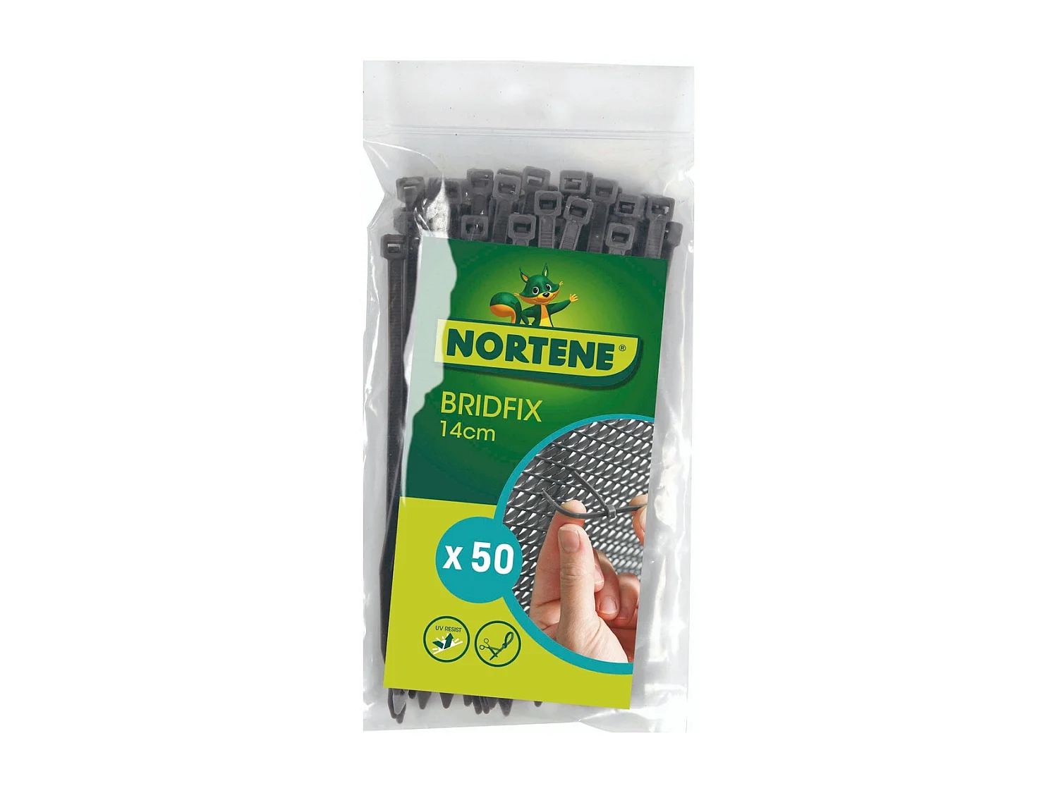 BRIDAS DE FIJACION 14 CM NORTENE 1 X 2M