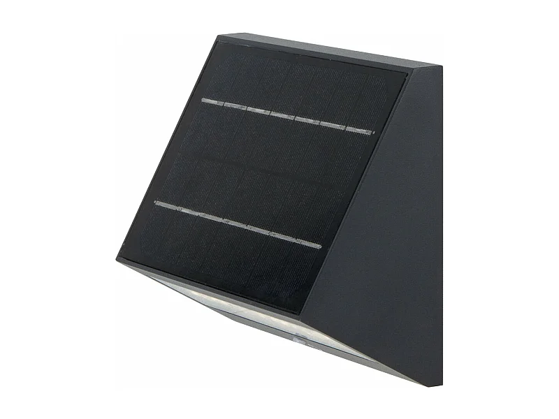 Applique murale solaire ECOSTEP Noir Aluminium H14,1cm