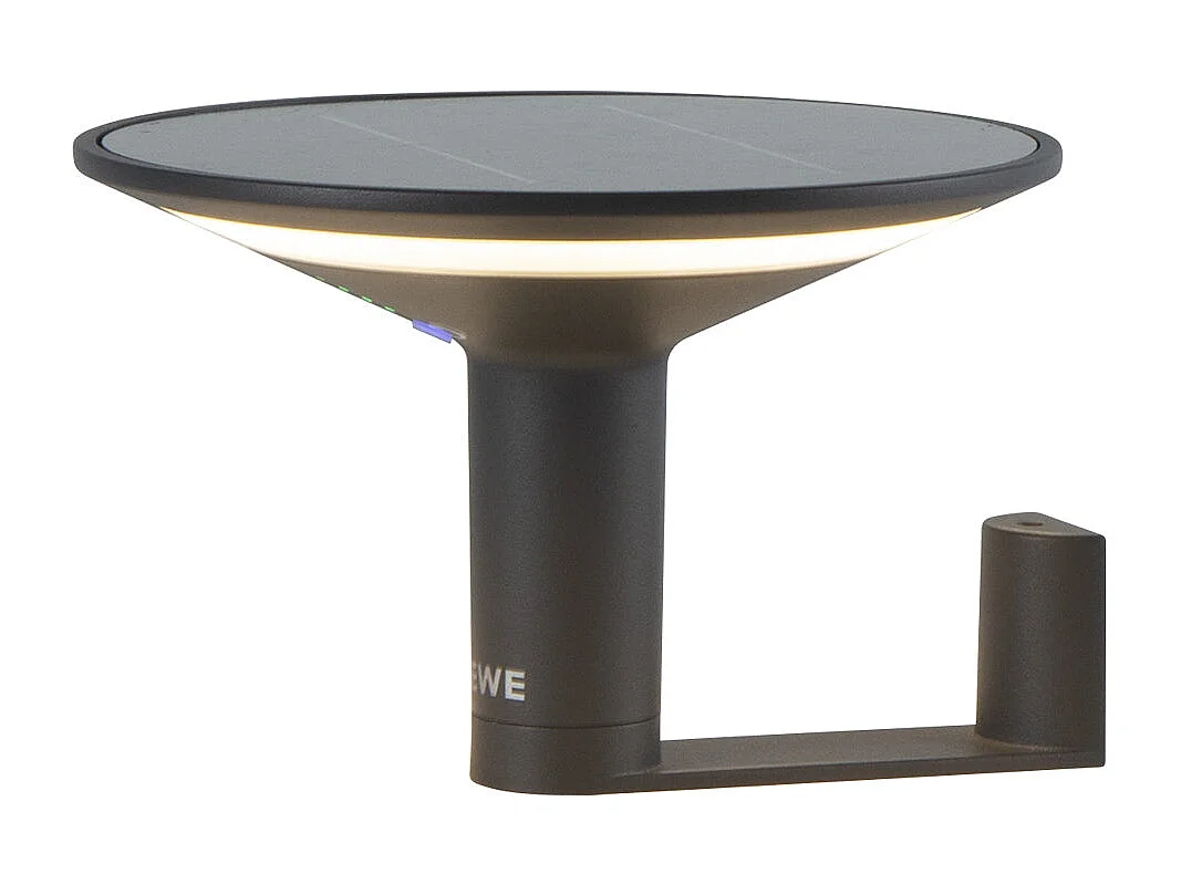 Applique murale solaire KEOPE Noir Aluminium H13,5cm