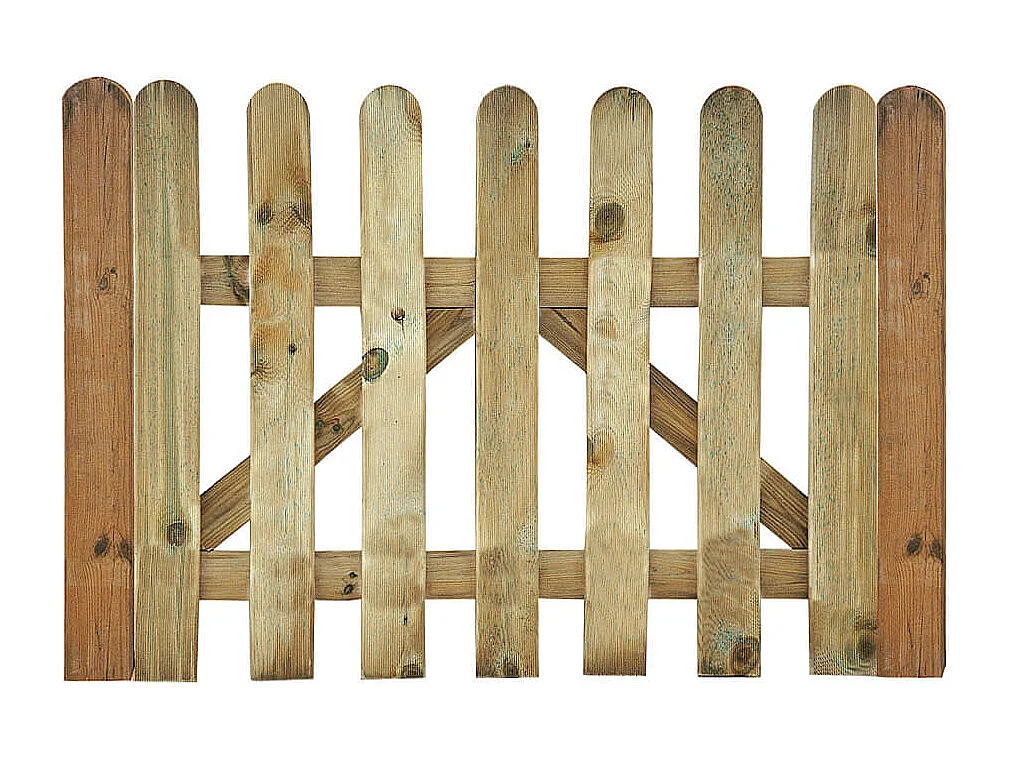 PUERTA VALLA MADERA DE PINO TRATADA 1 X 1M