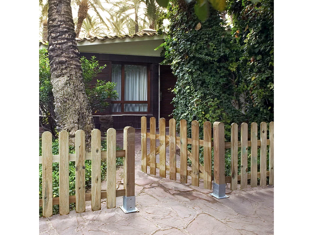 PUERTA VALLA MADERA DE PINO TRATADA 1 X 1M