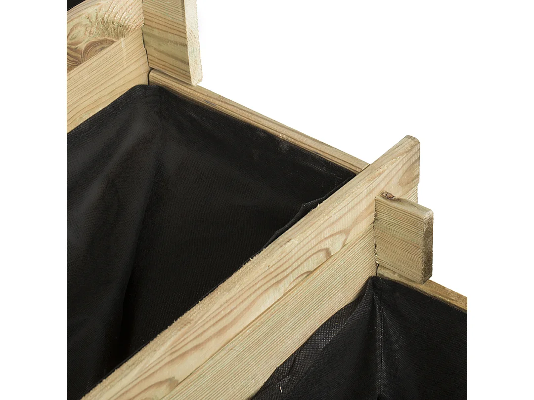 HUERTO URBANO 3 ALTURAS STEPNATURE 113X88X40 CM