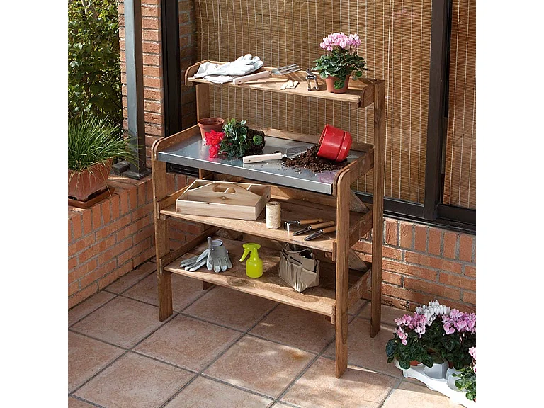 MESA MADERA PINO TRABAJO 113X84X40 CM