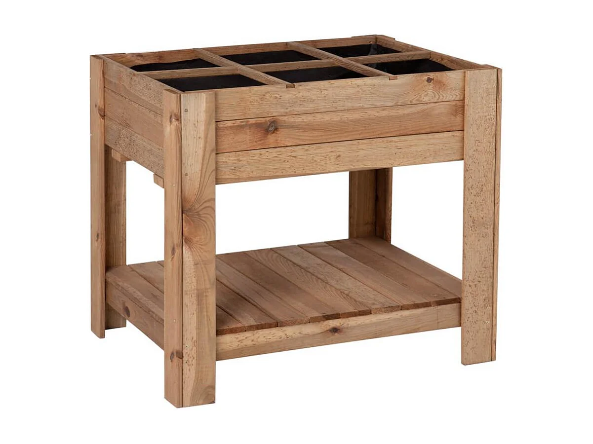 Huerto urbano madera pino germin 60 80 X 60 X 80 CM