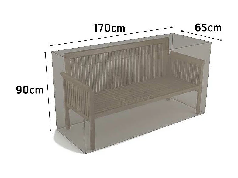 Funda protectora para banco COVERTOP - Topo - 170 x 65 x 90 cm
