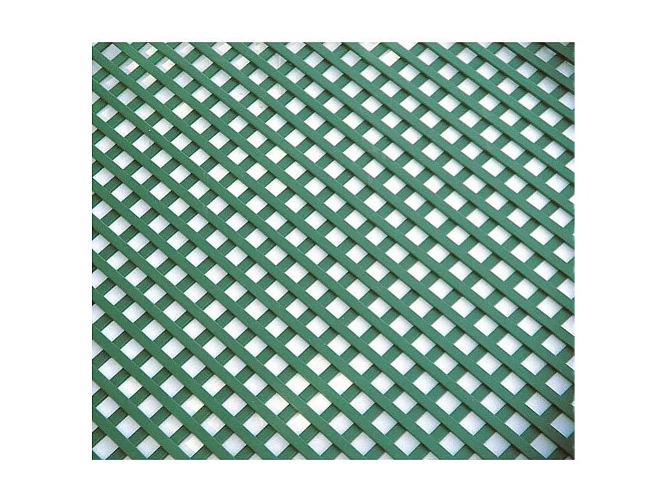 Celosía fija pvc verde 18 mm 0.6 X 1.15 M