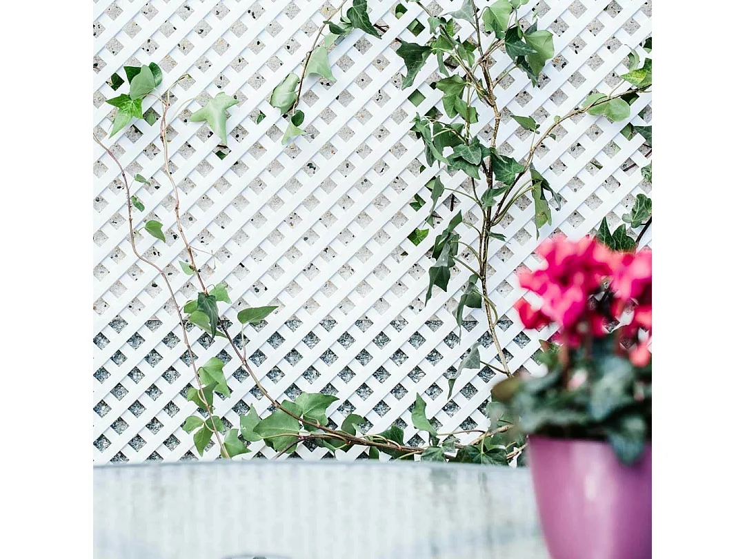 CELOSÍA FIJA PVC BLANCA 18 MM NORTENE 1X2 M