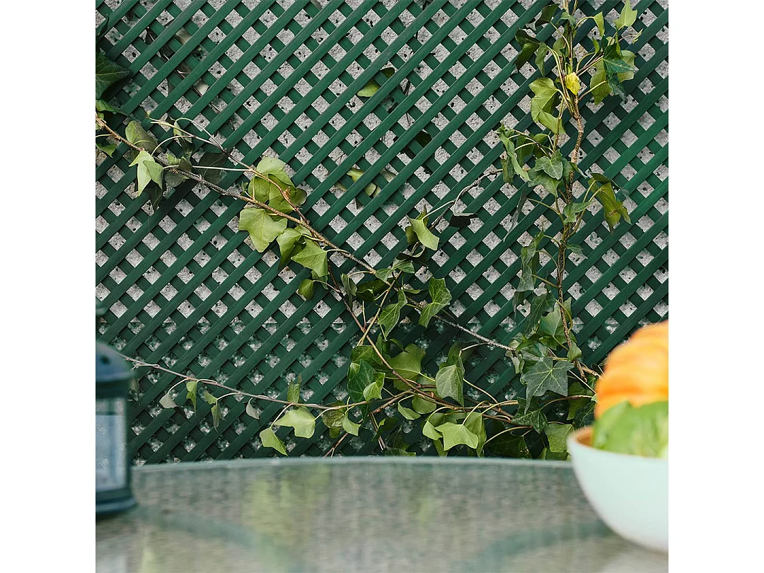 CELOSÍA FIJA PVC VERDE 18 MM 1X2 M