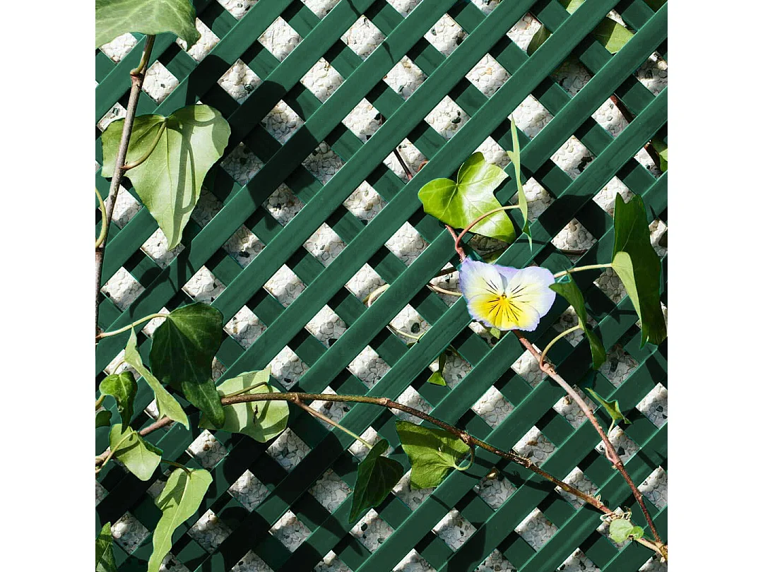 CELOSÍA FIJA PVC VERDE 18 MM 1X2 M