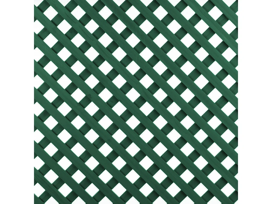Celosía fija pvc verde 18 mm 1X2 M