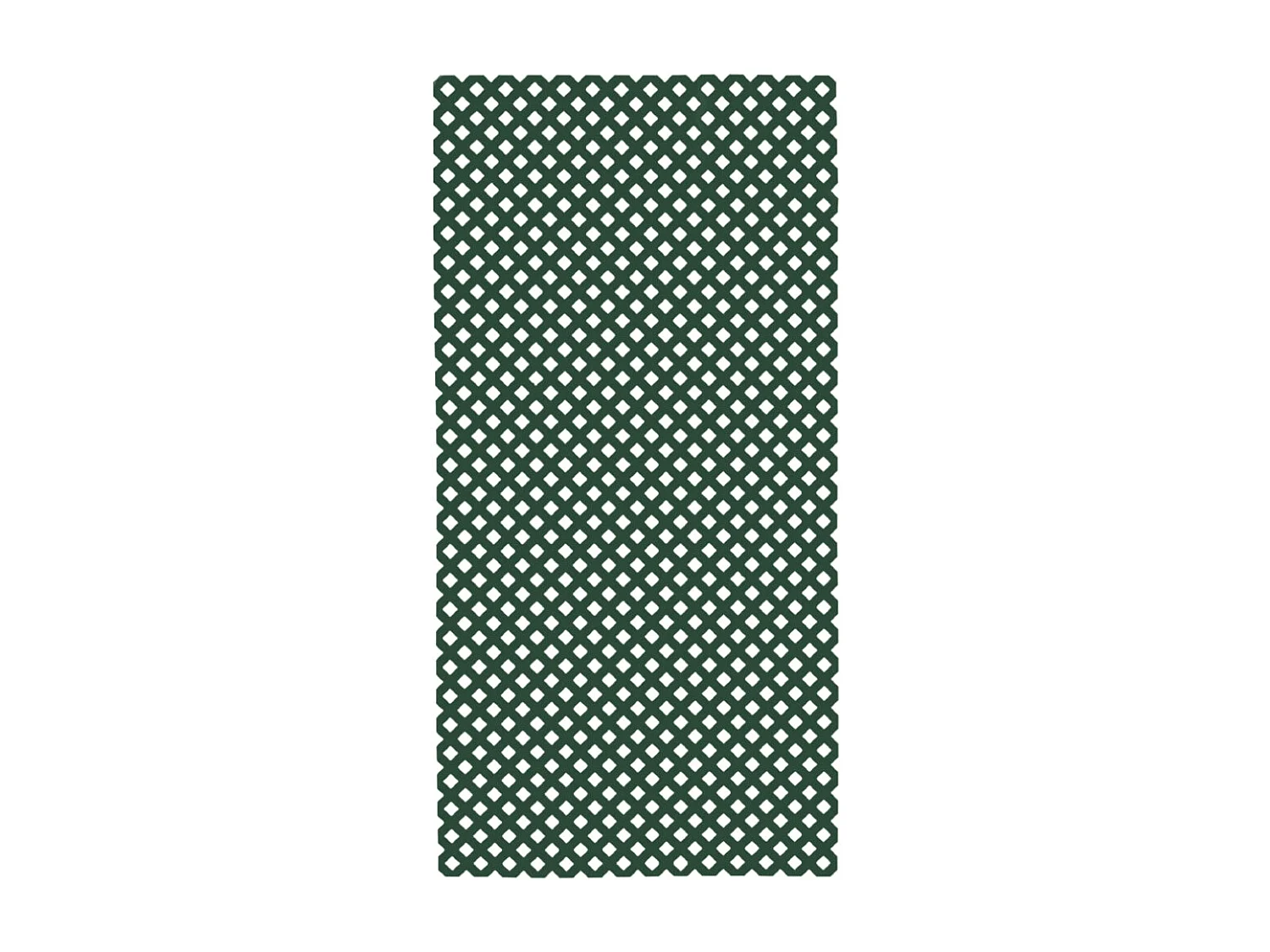 Celosía fija pvc verde 18 mm 1X2 M