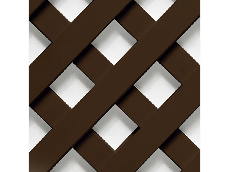 CELOSÍA FIJA PVC MARRÓN 18 MM 0.6 X 1.15 M