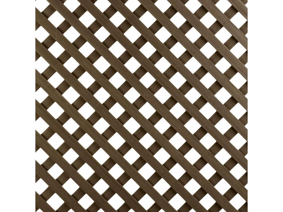 Celosía fija pvc marrón 18 mm 0.6 X 1.15 M