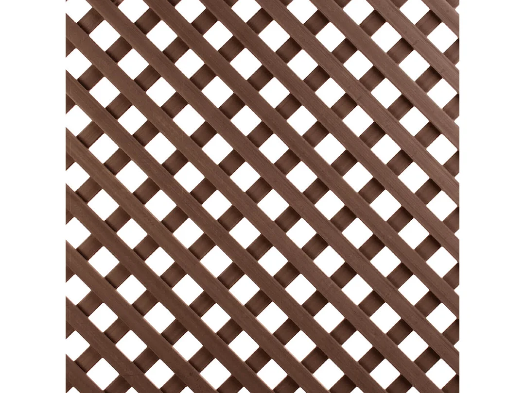 Celosía fija pvc marrón 18 mm 0.8 X 1.15 M