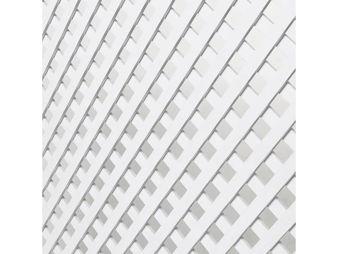 Celosía fija pvc blanca 18 mm nortene 0.8 X 1.15 M