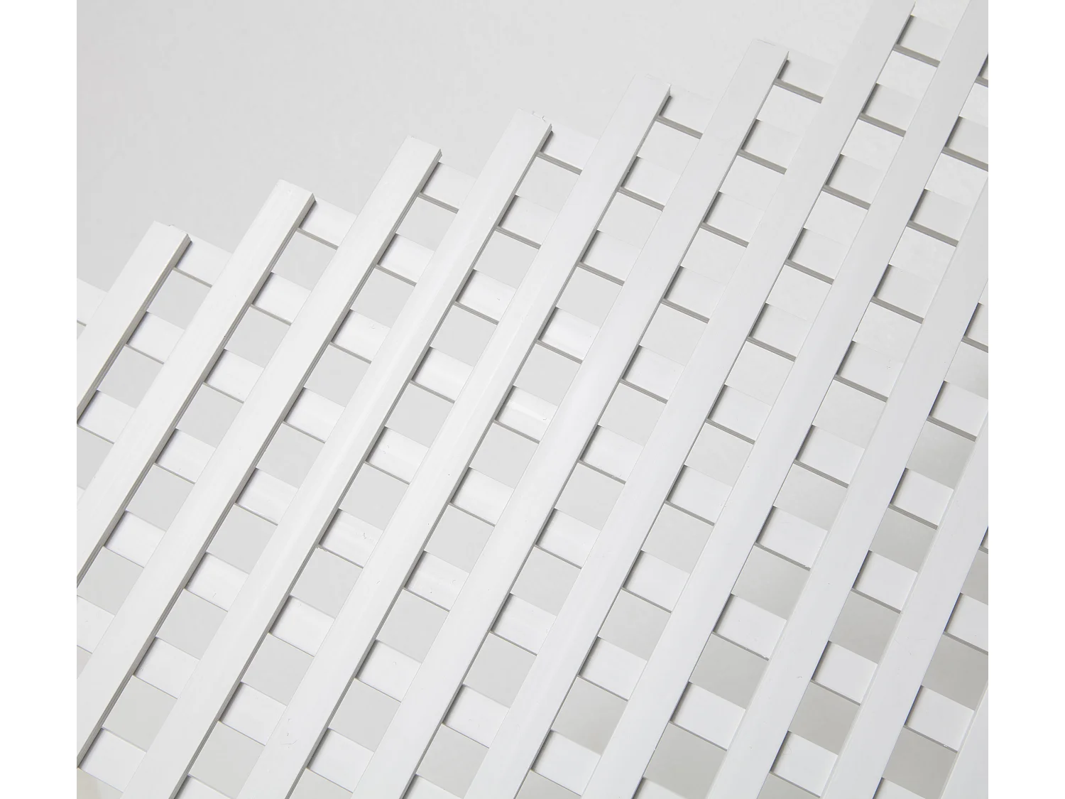 CELOSÍA FIJA PVC BLANCA 18 MM NORTENE 0.6 X 1.15 M