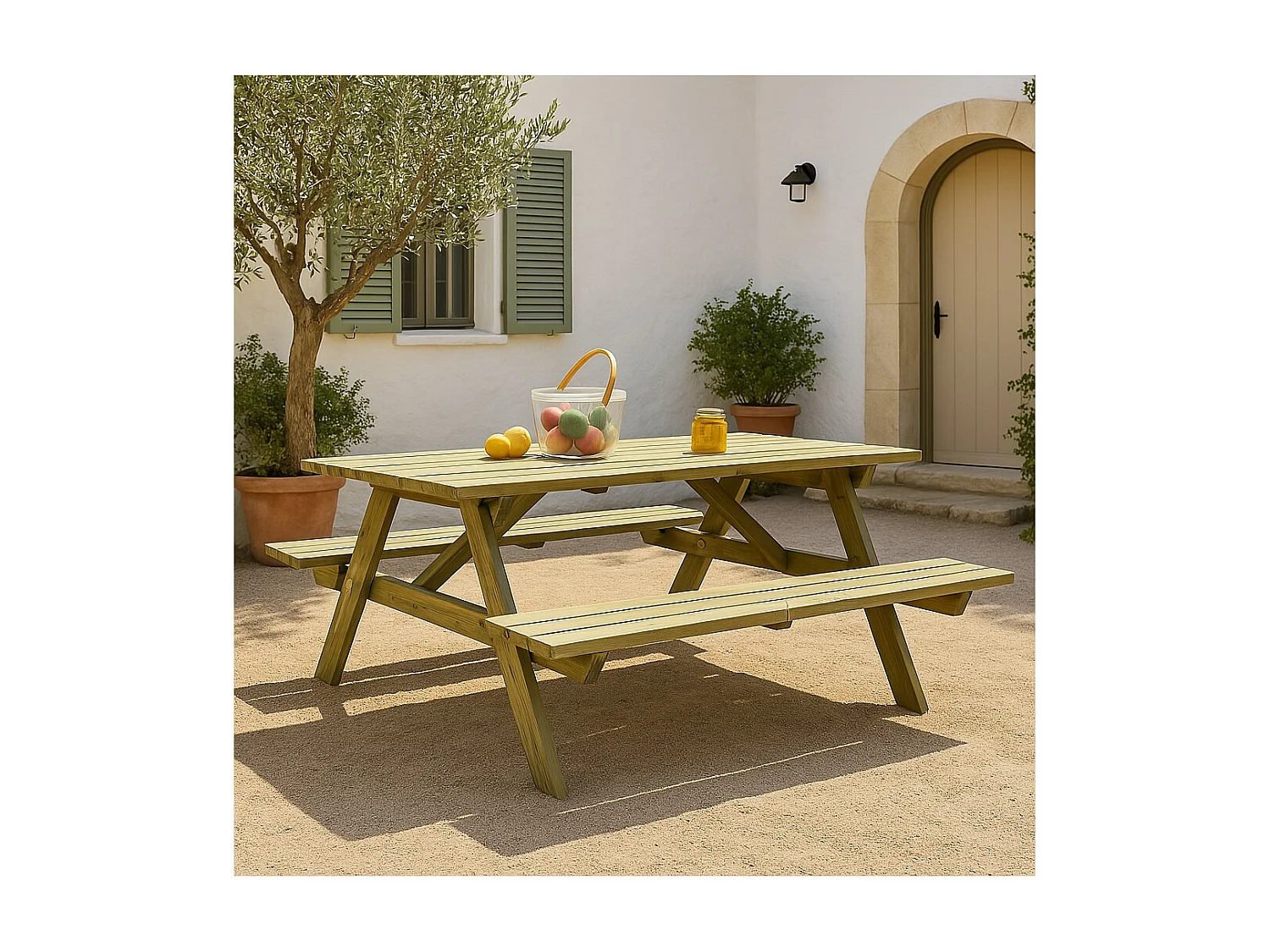 MESA PICNIC SUPERIOR 180X160X71 CM NORTENE