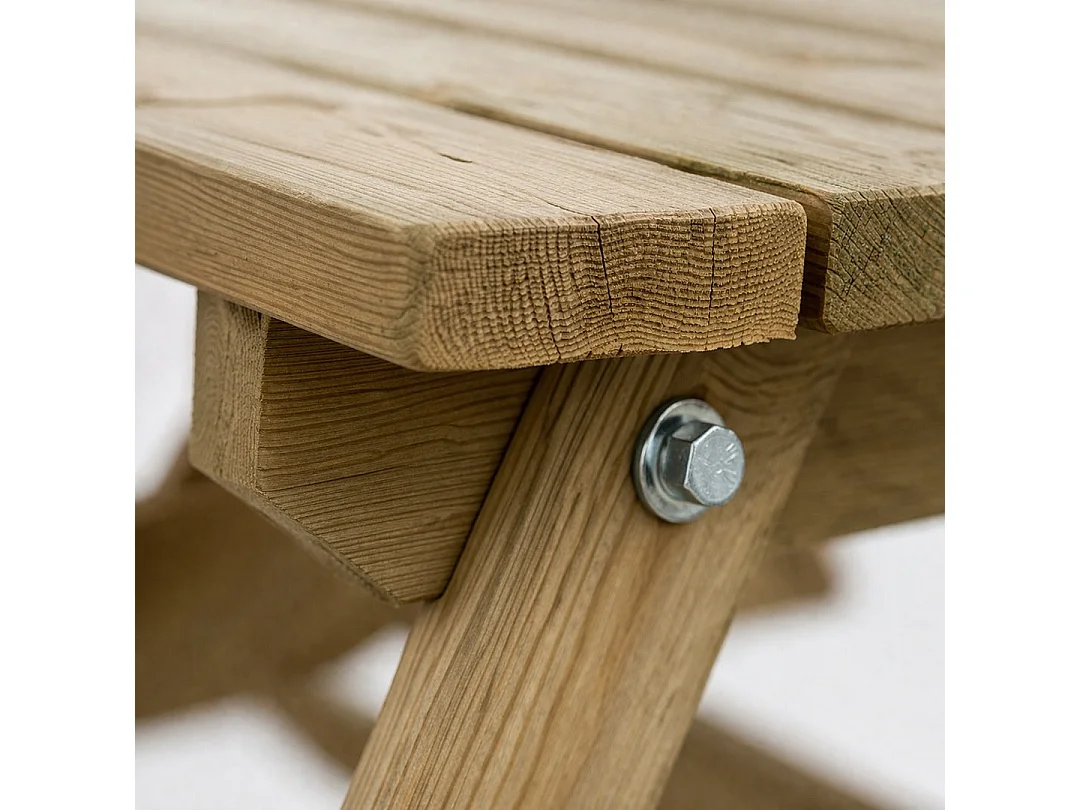 Mesa picnic basic madera de pino 72x172x159 cm nortene 72X172X159 CM