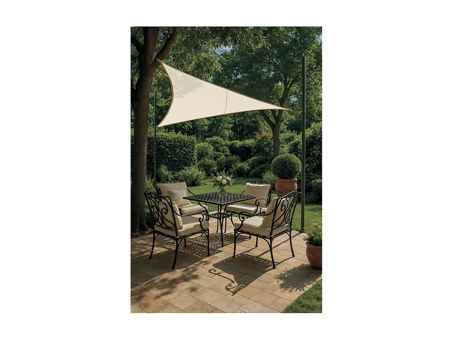 TOLDO VELA SUNNET KIT ELASTIC TRIANGULAR 3,6 X 3,6 X 3,6 M NORTENE 3.6X3.6X3.6M