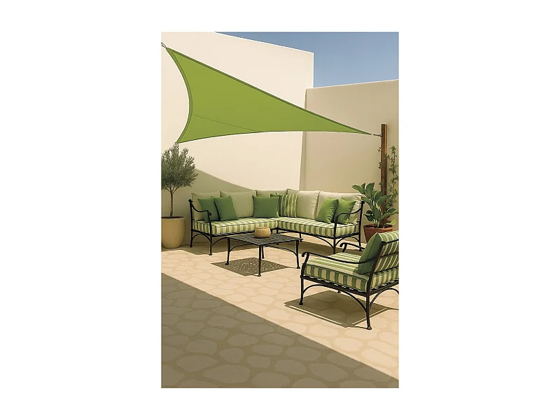 TOLDO VELA SUNNET KIT ELASTIC TRIANGULAR 3,6 X 3,6 X 3,6 M NORTENE 3.6X3.6X3.6M