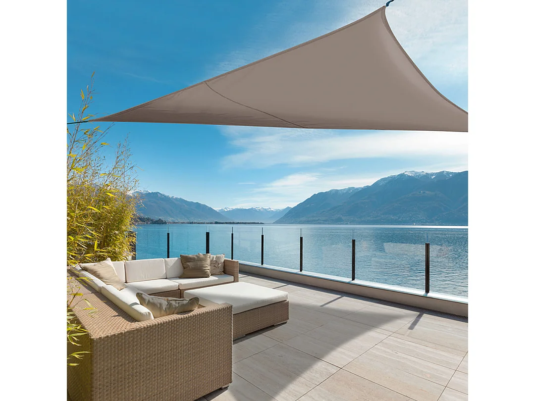 Toldo vela sunnet kit elastic triangular 3,6 x 3,6 x 3,6 m nortene 3.6X3.6X3.6M