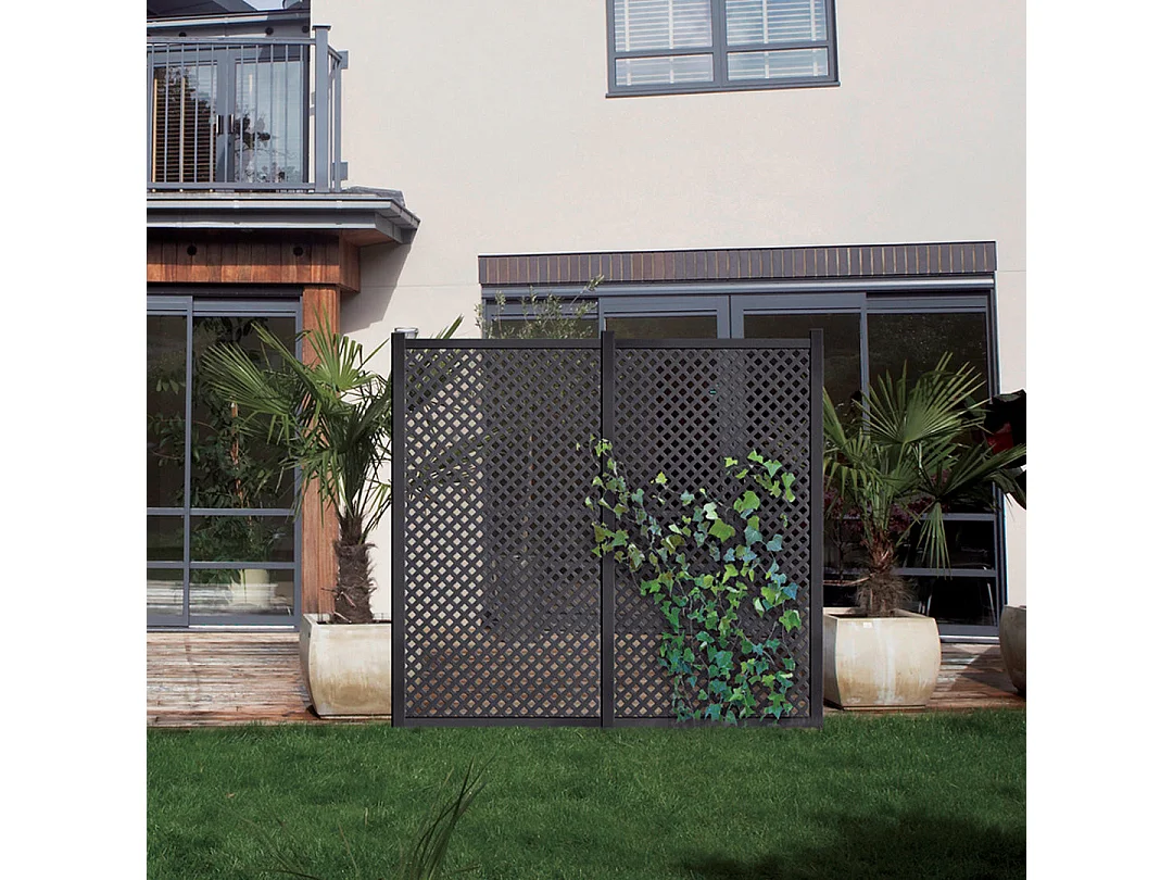 Panel decorativo pp 25 mm privat 1x2 m antracita nortene 1X2 M