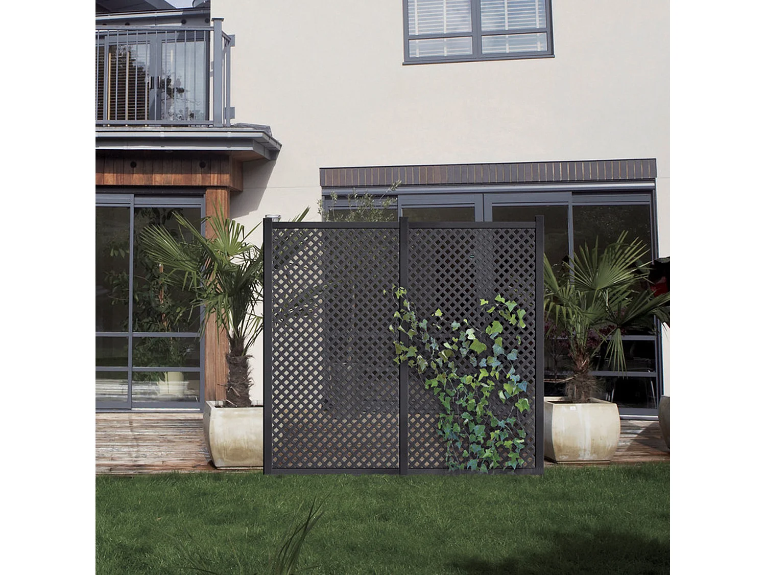 Panel decorativo pp 25 mm privat 1x2 m antracita nortene 1X2 M