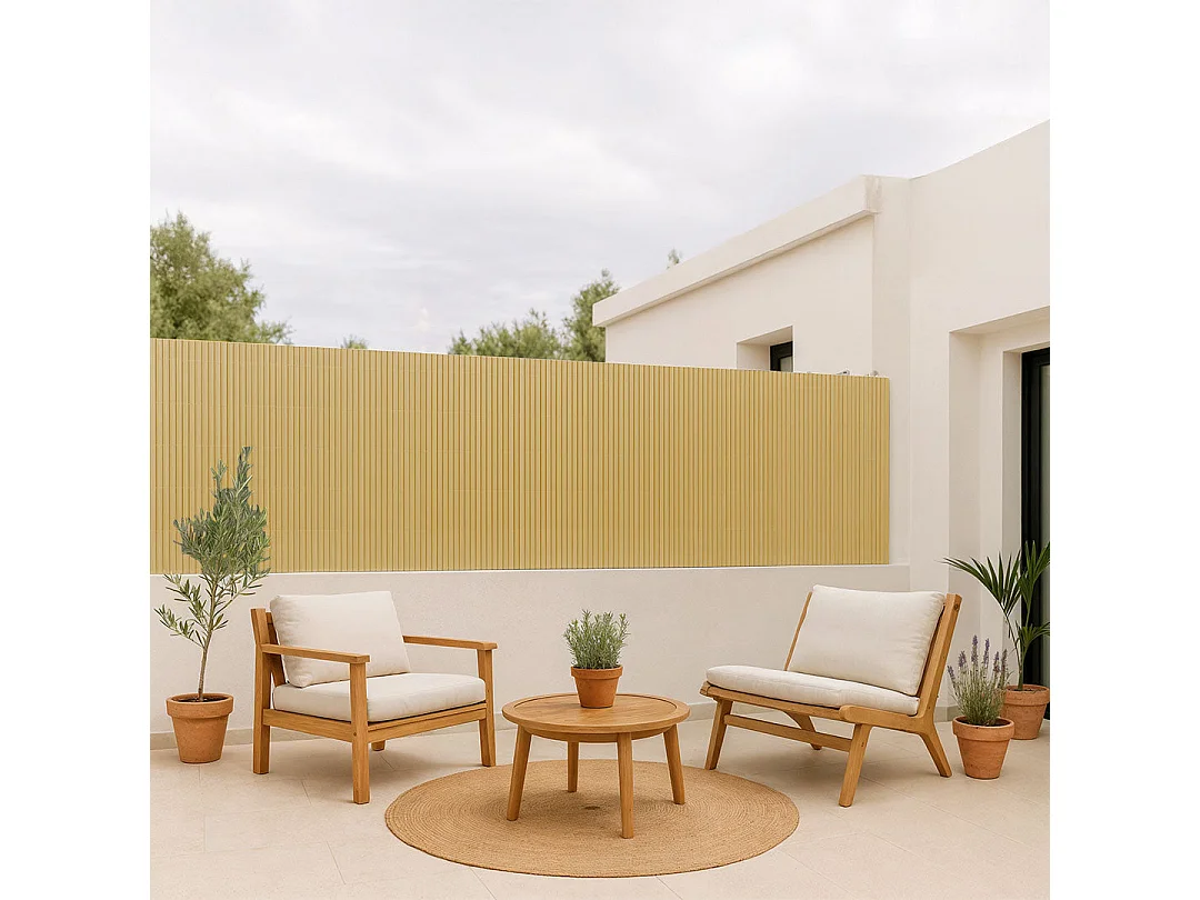 Cañizo pvc simple cara plasticane caña nortene 1.5X3 M