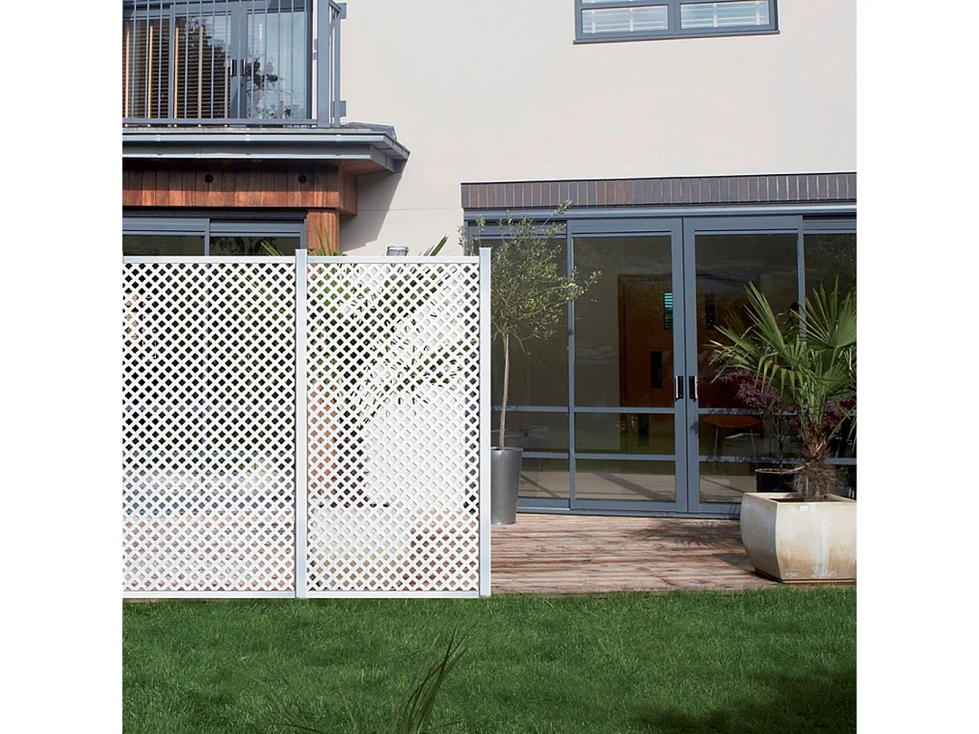 PANEL DECORATIVO PP 25 MM PRIVAT 1X2 M BLANCO NORTENE