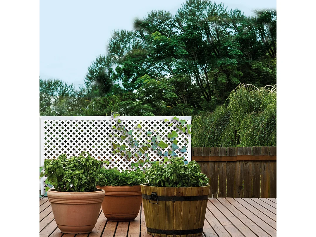 PANEL DECORATIVO PP 25 MM PRIVAT 1X2 M BLANCO NORTENE