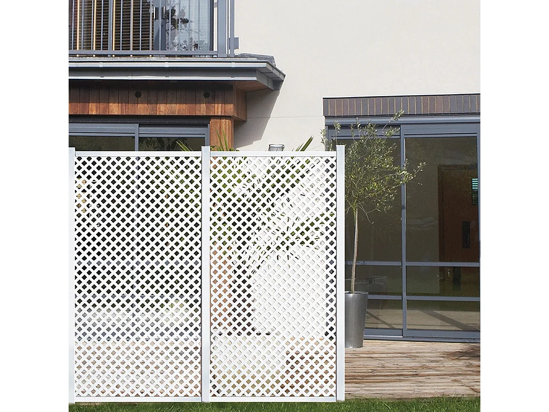 Panel decorativo pp 25 mm privat 1x2 m blanco nortene 1X2 M