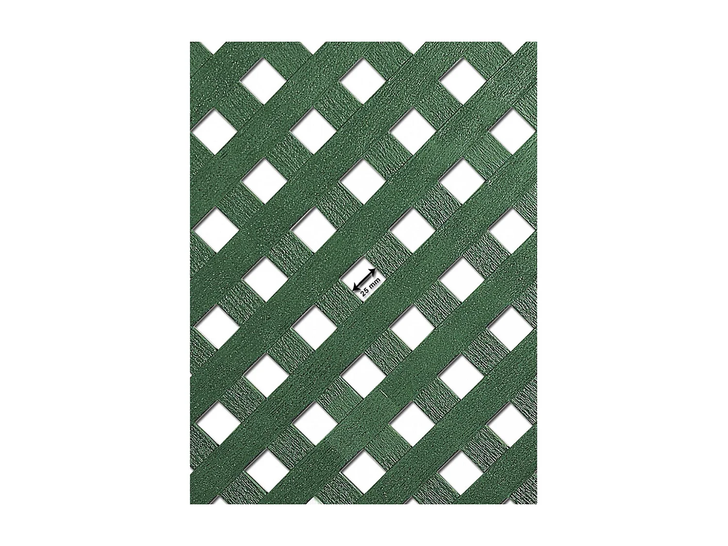 Panel decorativo pp 25 mm privat 1x2 m verde nortene