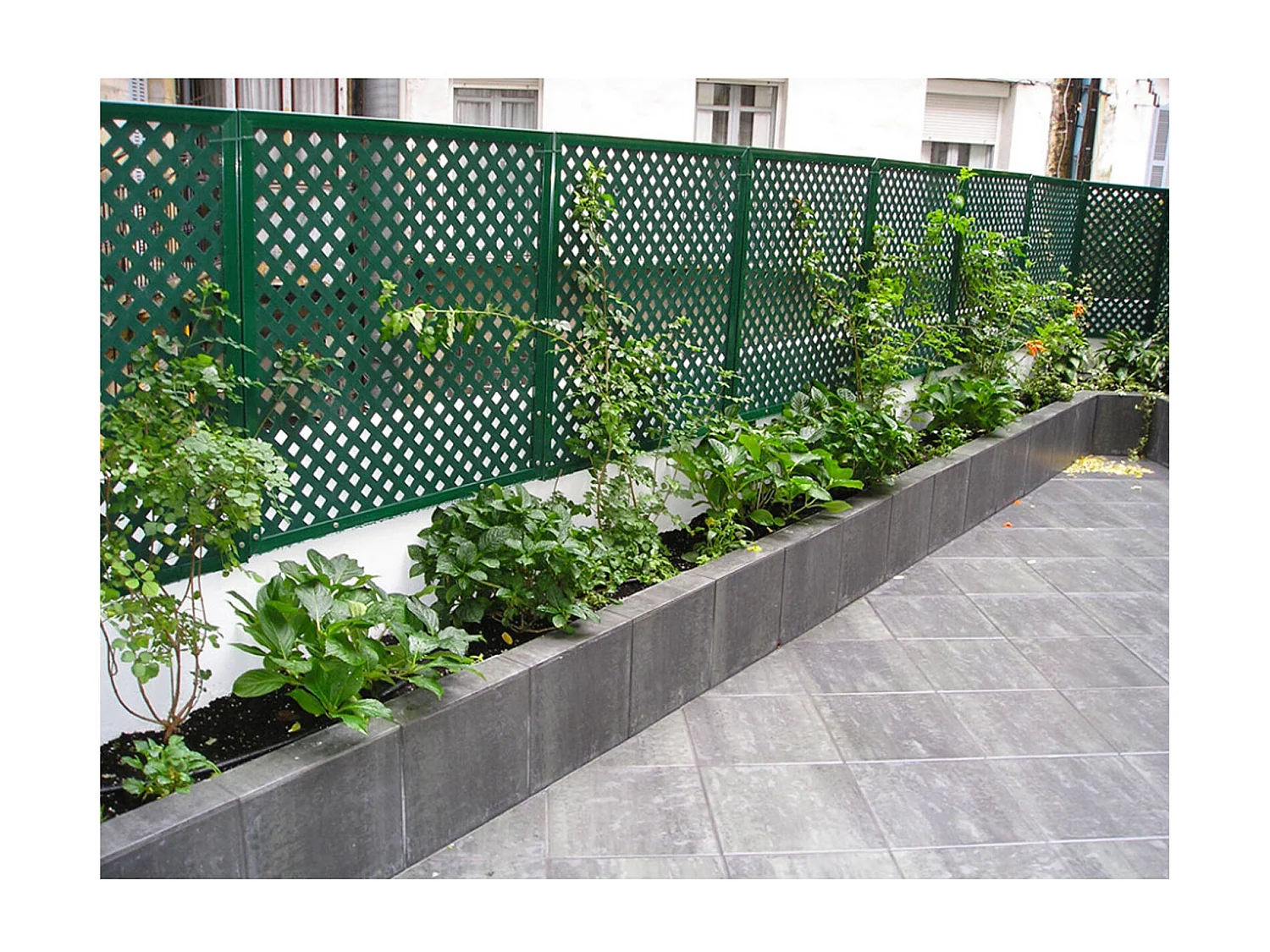 Panel decorativo pp 25 mm privat 1x2 m verde nortene