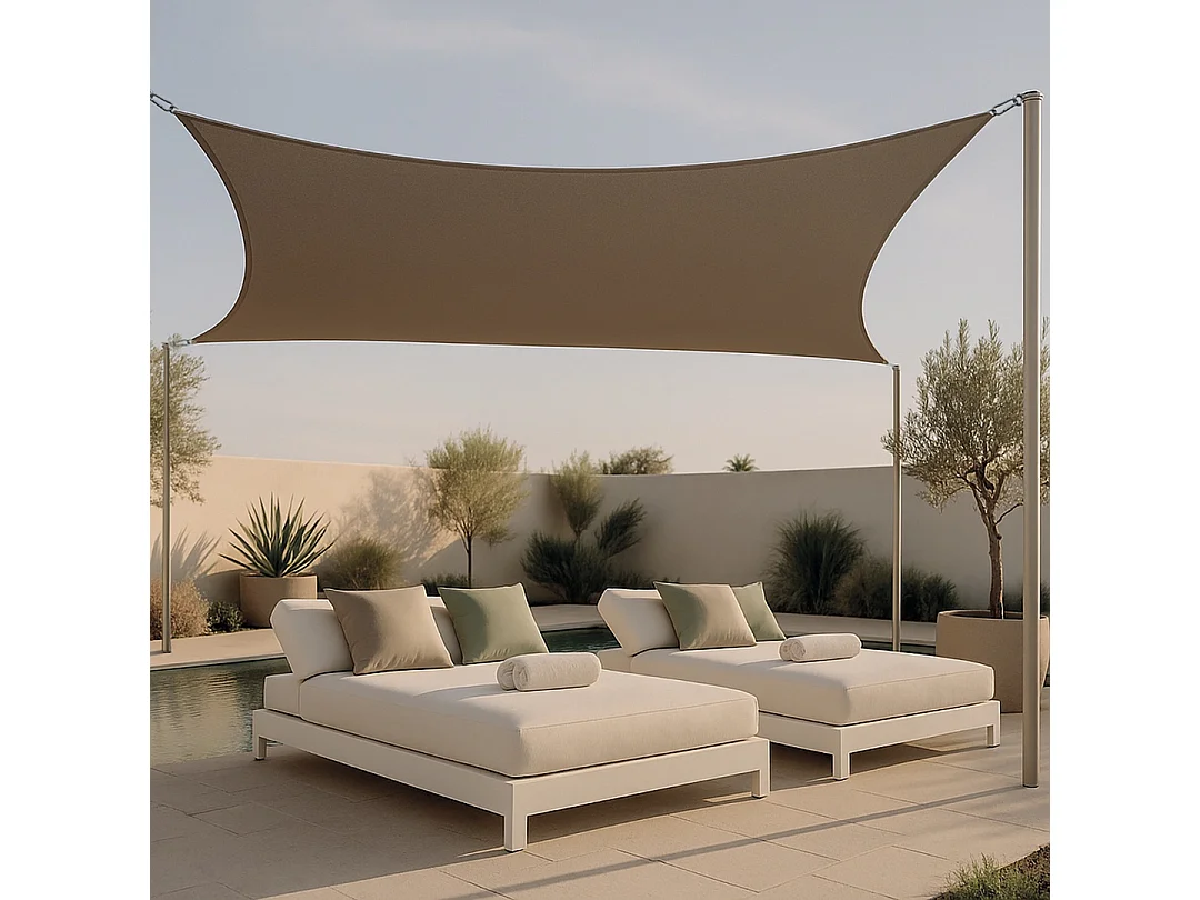 TOLDO VELA SUNNET KIT ELASTIC CUADRADA 3,4 X 3,4 M NORTENE 3.4X3.4M