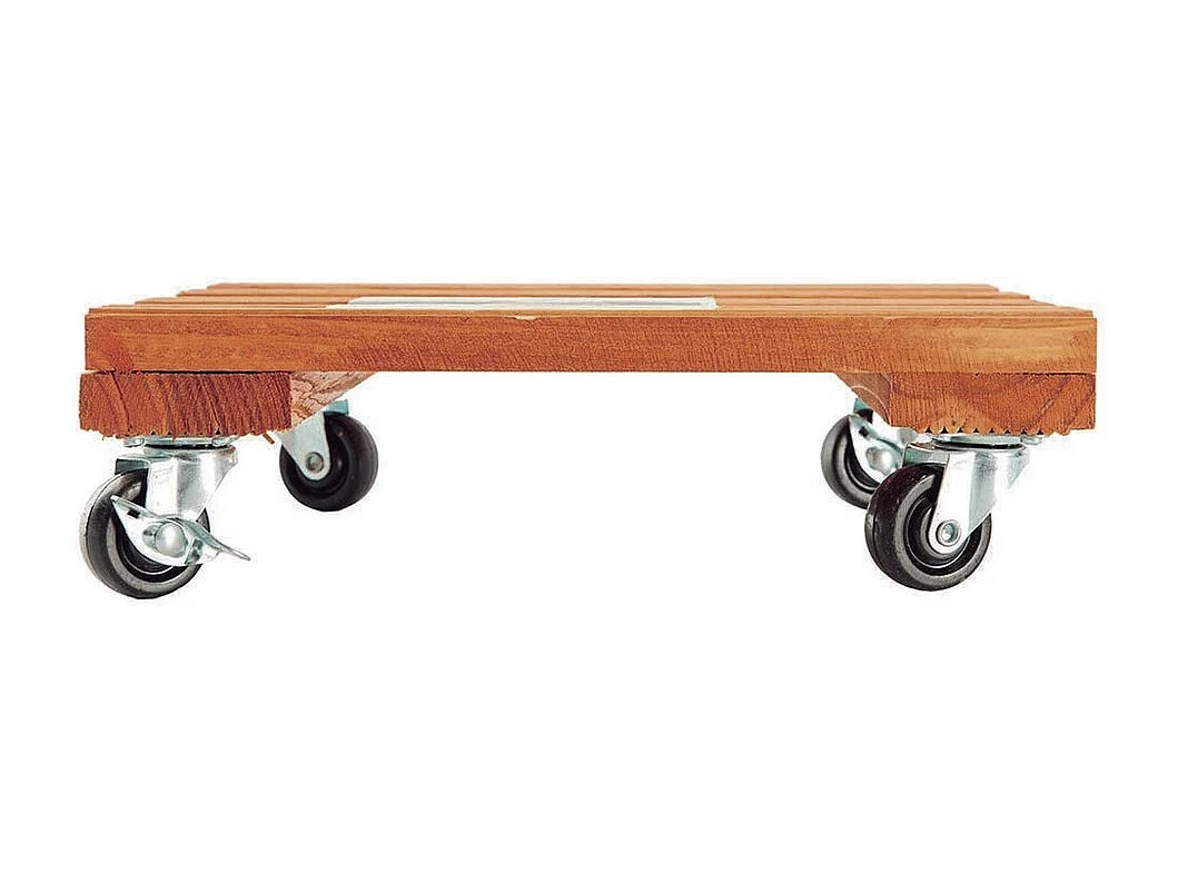 SOPORTE CON RUEDAS MADERA FLORA ROLL NORTENE 30X30 CM