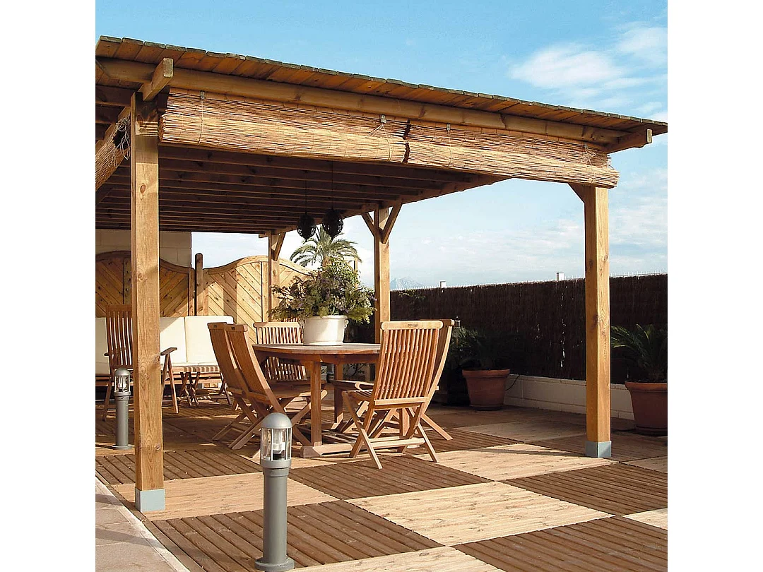 POSTE PARA PERGOLA 12X12X240 CM NORTENE