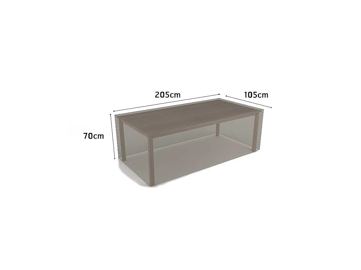 FUNDA PROTECTORA MESA RECTANGULAR 205X105X70 CM NORTENE