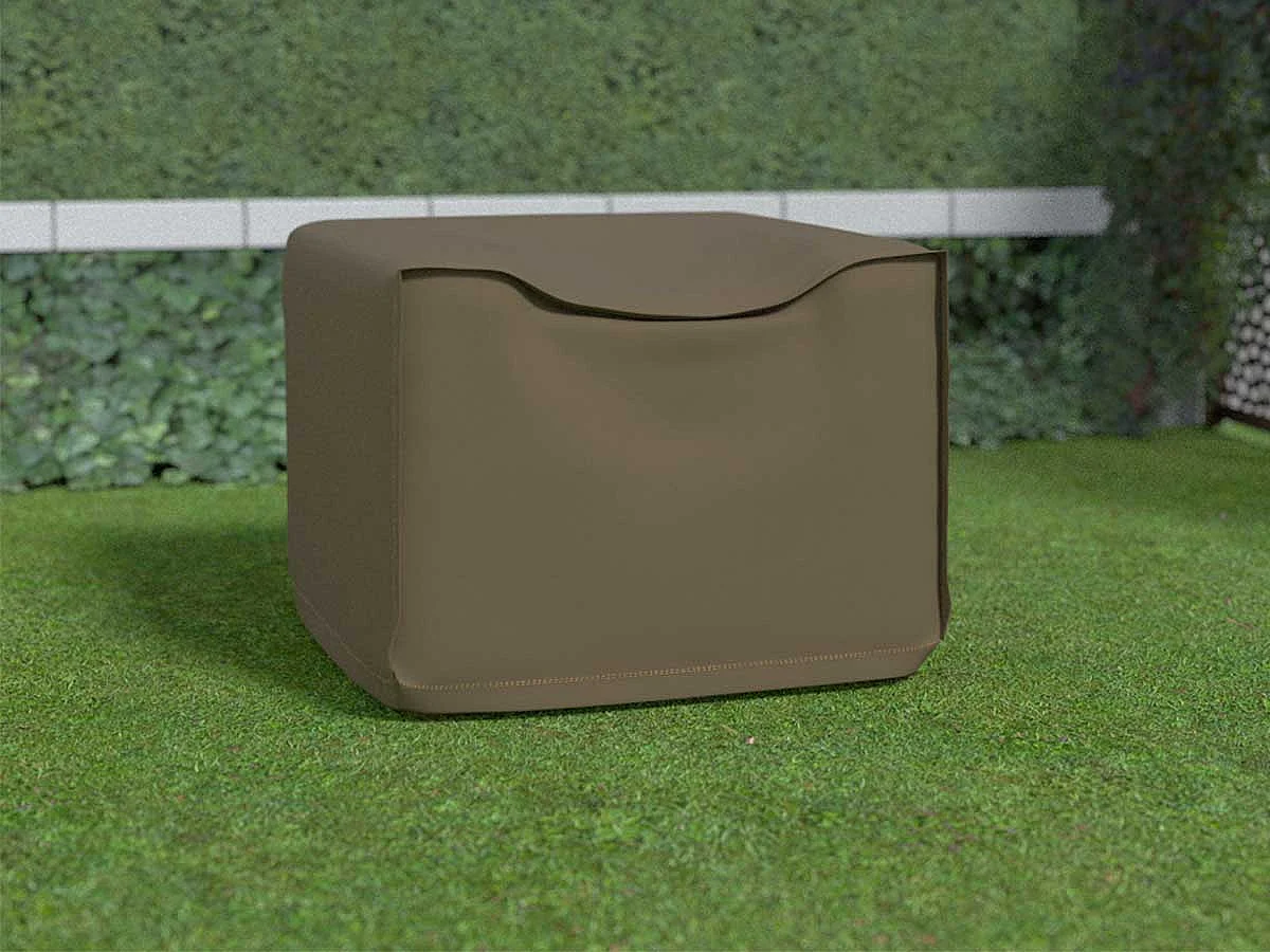 Housse de protection pour fauteuil 1 place COVERTOP - Taupe - 95 x 95 x 70 cm