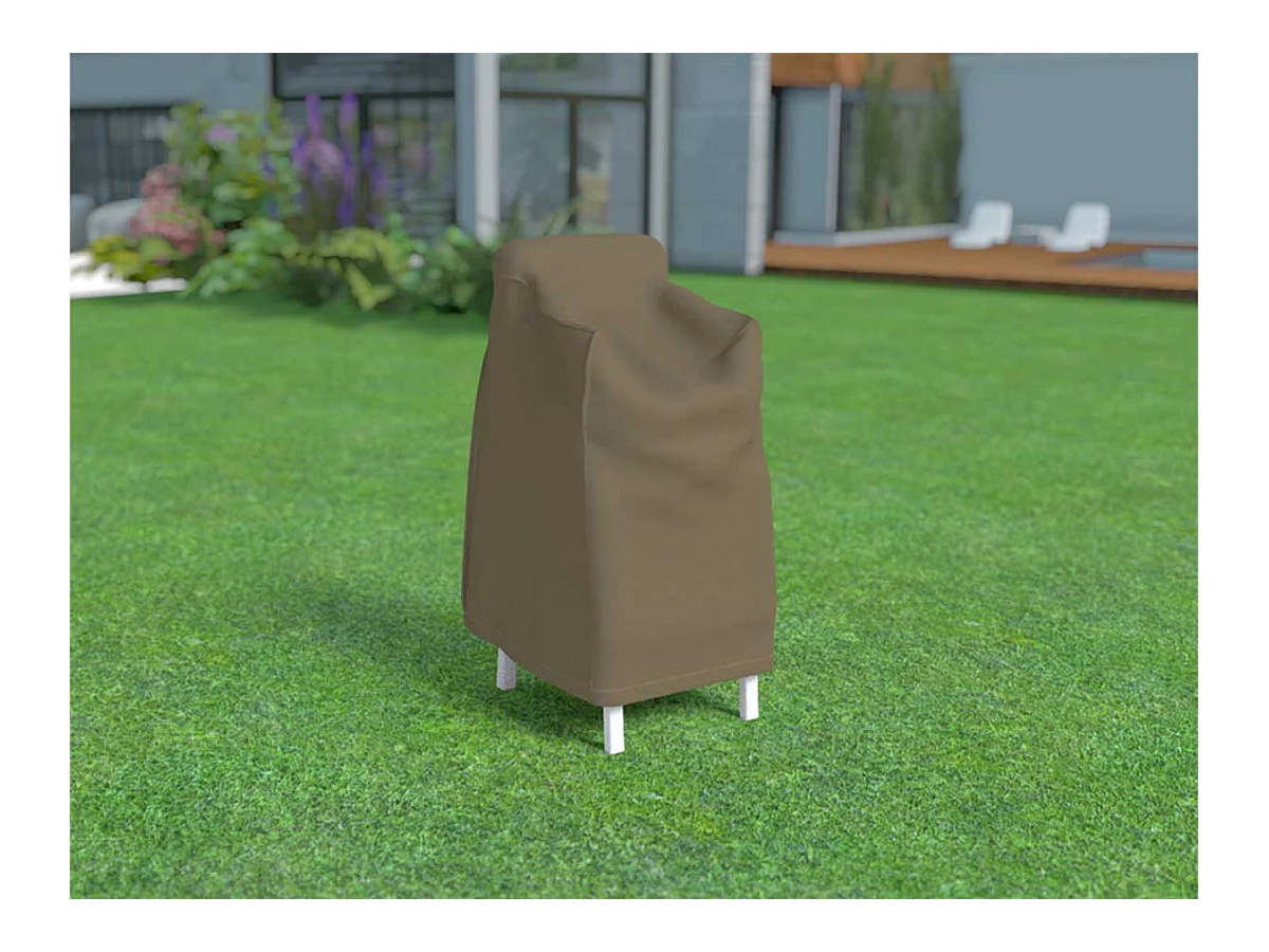 Funda protectora para sillas apilables COVERTOP - Topo - 70 x 70 x 110 cm