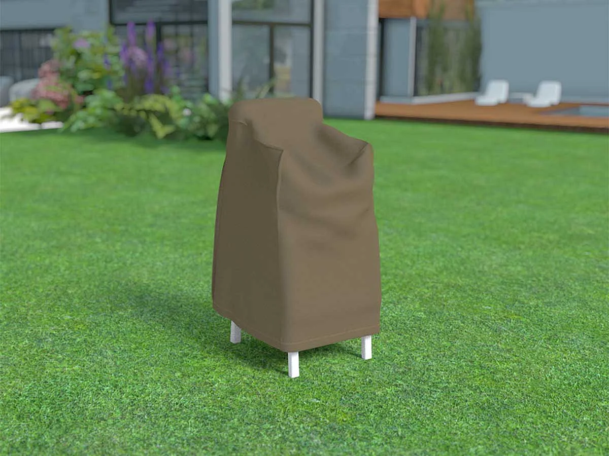 Funda protectora para sillas apilables COVERTOP - Topo - 70 x 70 x 110 cm