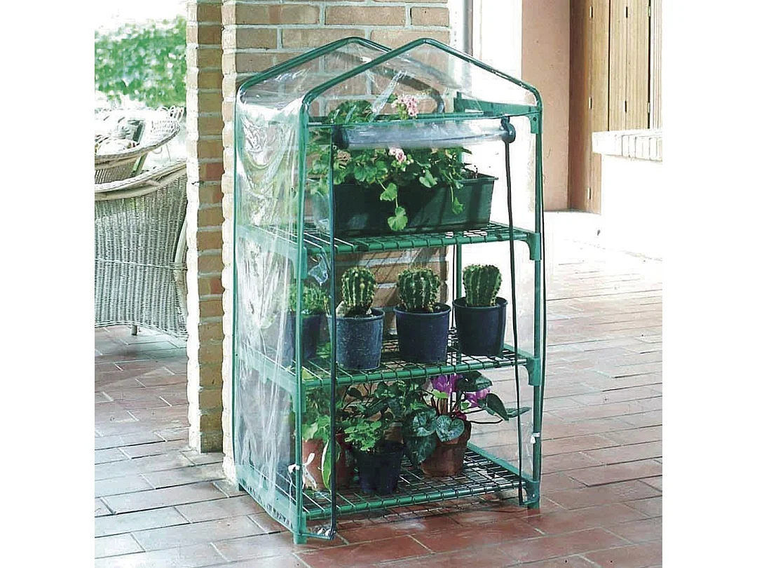 INVERNADERO DE BALCON BALCONY 3 1.25X0.7X0.5 M VERDE NORTENE