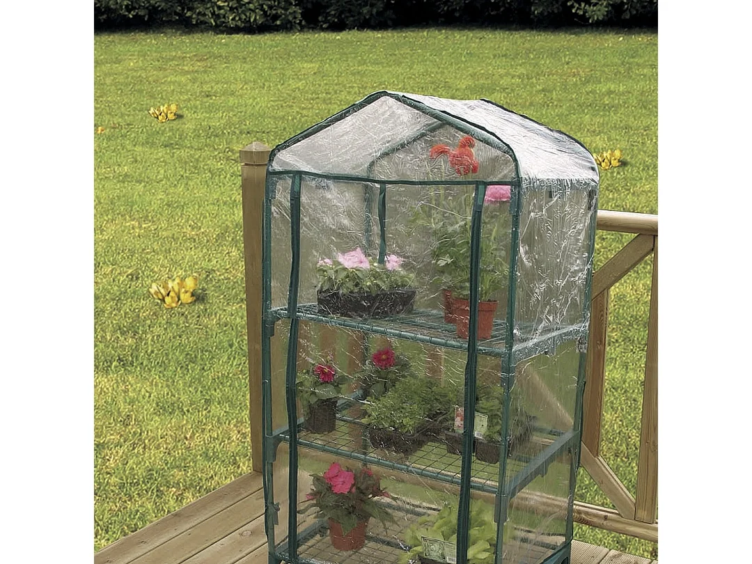 Invernadero de balcon balcony 3 1.25x0.7x0.5 m verde nortene 1.25X0.7X0.5 M