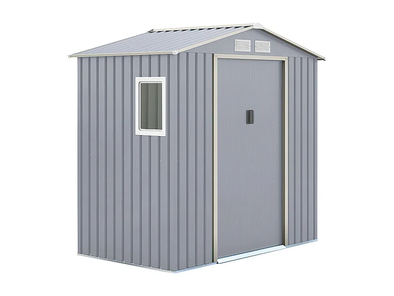 CASETA METALICA CORCEGA GRIS HIGH DOOR 2.13X2.05X1.27 M NORTENE