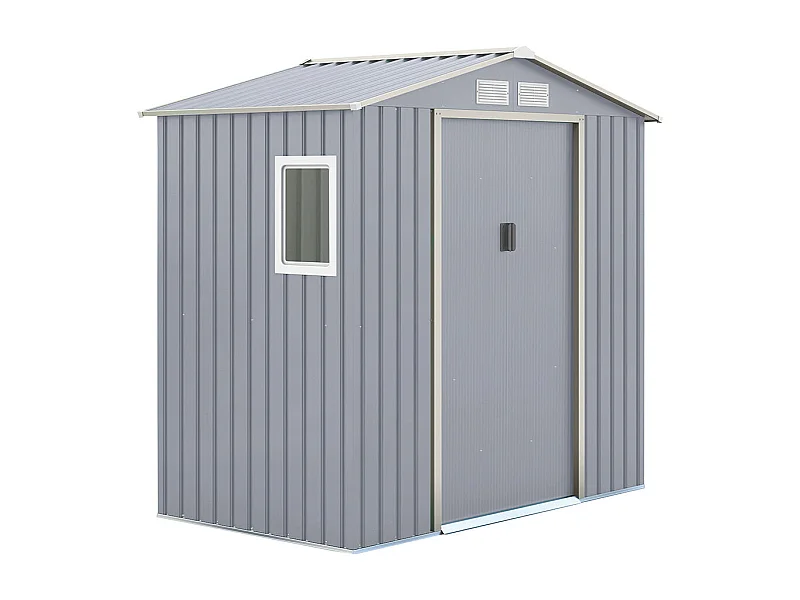 Caseta metalica corcega gris high door 2.13x2.05x1.27 m nortene 1X3 M