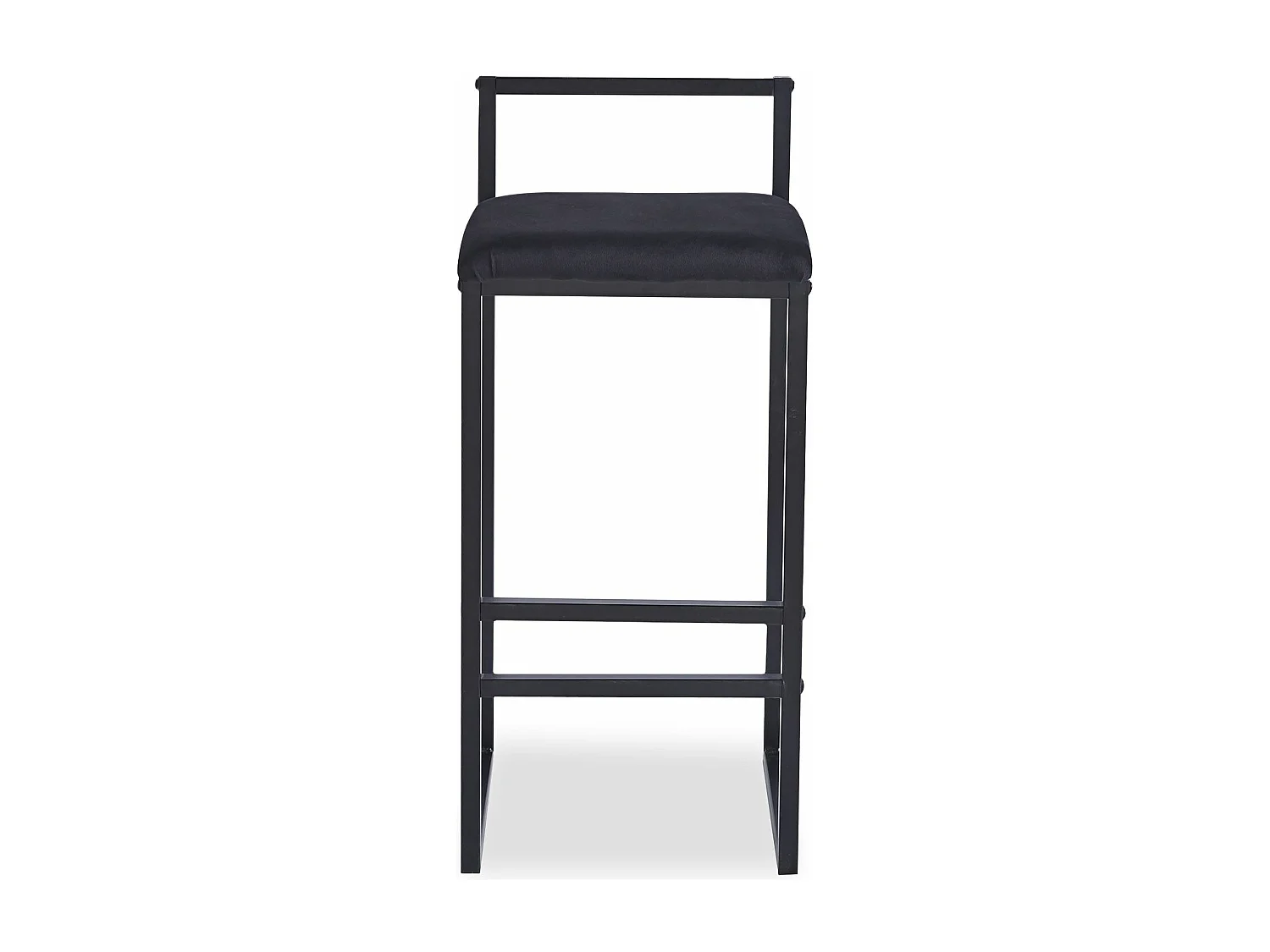 Tabouret de bar en métal Drakkar Noir et Velours Noir