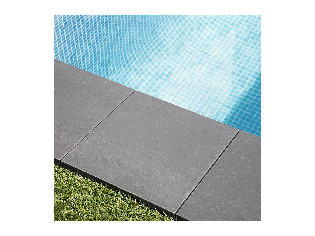 PACK 9 BALDOSAS CLICKFLOOR PIZARRA LOP 30X30CM ANTRACITA